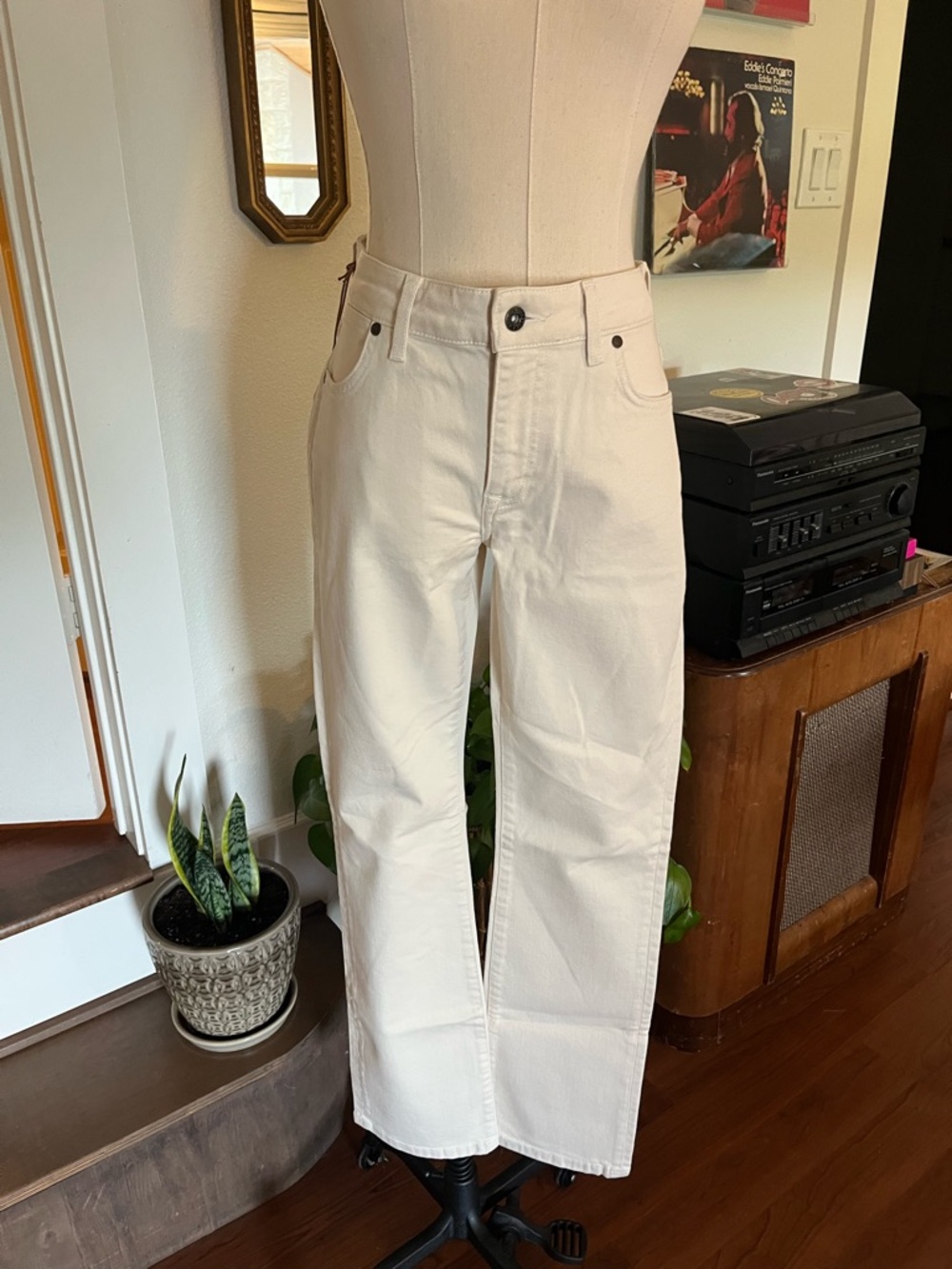 Tecovas Cream Straight-Leg Women’s Jeans